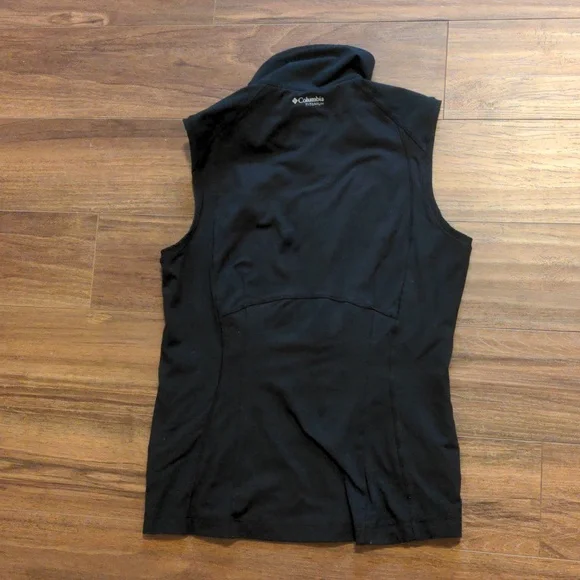Columbia Titanium Black Zip Up Vest Omni Dry - Picture 5 of 8
